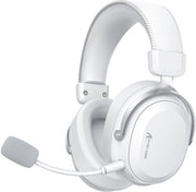 Casque de jeu sans fil ATTACK SHARK L30PRO - Son surround 7.1 - Haut-parleurs de 50 mm - Faible latence de 20 ms - Microphone amovible avec réduction du bruit - Armature en alliage d'aluminium - Connectivité tri-mode - Casque circum-auriculaire - Blanc