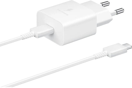 Adaptateur USB-C Samsung avec câble - 15 W - 1 m - Blanc