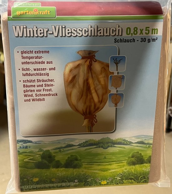 Toile anti-gel Gartenkraft - Pour plantes et arbres - 80 x 500 cm - Beige