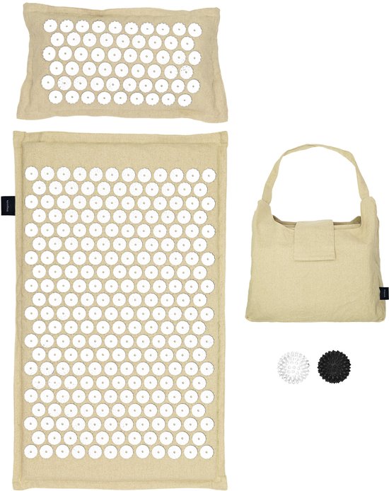 Tapis d'acupression - Eco - Nature/Blanc