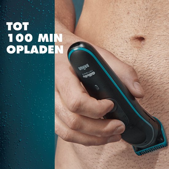 Tondeuse intime Gillette - Tondeuse pour les parties intimes et tondeuse pour le corps pour hommes - pour le pubis