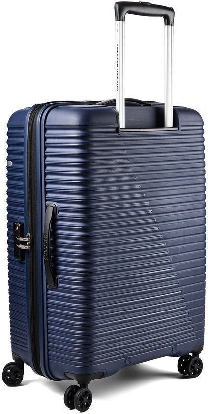 Valise à roulettes American Tourister Liftoff 4 roues, 67 cm, avec rabat d'extension - Valise rigide - Cadenas TSA - bleu nuit
