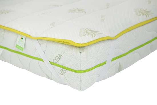 Vitality Pur - Protège-matelas Aloe Vera - Confort supplémentaire et protection du matelas - 90x200 cm