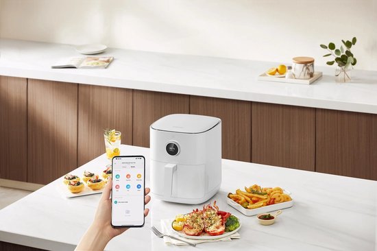 Friteuse Xiaomi BHR8234EU, 4,5 l, modèle autonome, 1 500 W, friteuse à air chaud, blanche