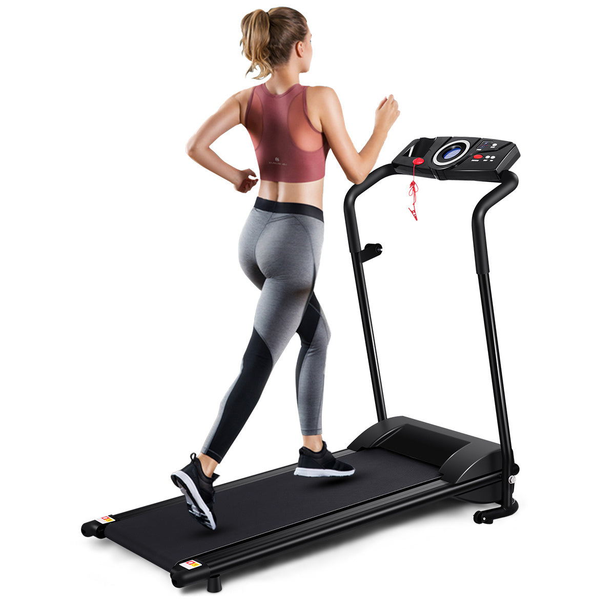 Coast Tapis de course électrique pliable Home Trainer Rollbar Fitness Device LCD Display