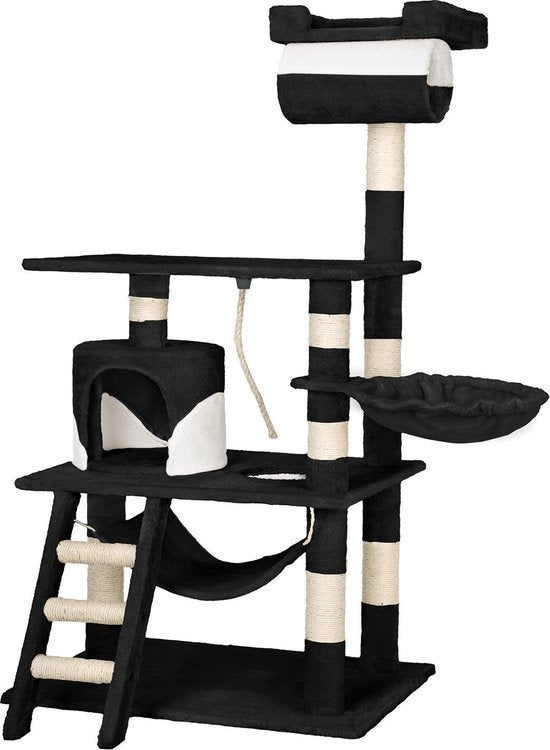 TecTake Stokely griffoir - 141 cm - Noir/Blanc