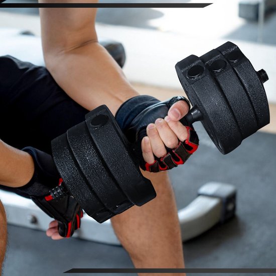 Fitby Dumbells - Haltères - Jeu de poids - Haltères réglables - Jeu d'haltères - Jeu d'haltères - 15 kg