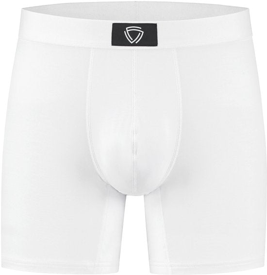 Fibershirts Anti-Sweat Boxer Shorts - Sweat Pad intégré - MicroModal respirant - Anti-Transpiration - Hommes - Taille M - Blanc