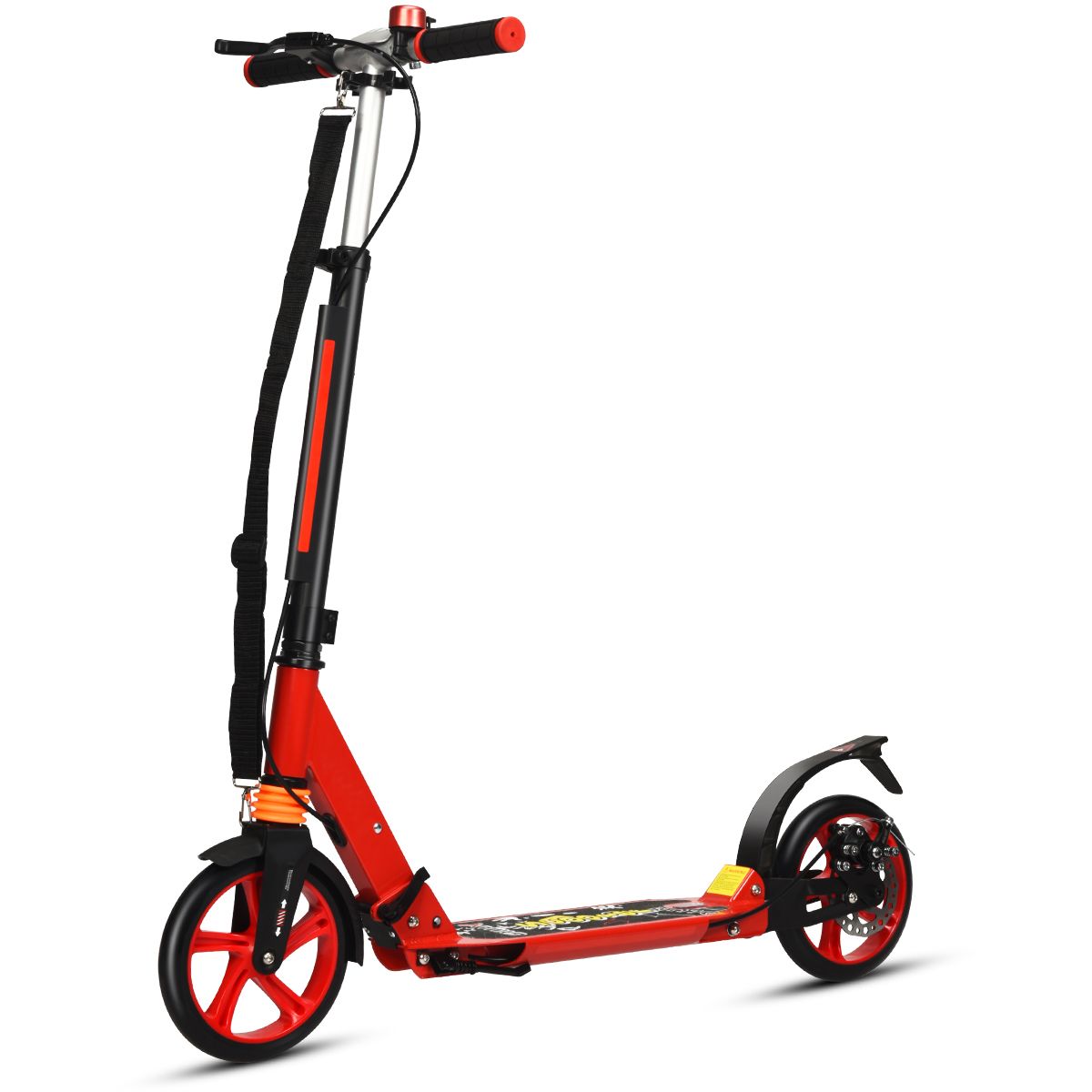 Trottinette pliable pour enfants Coast - guidon réglable - avec freins - alliage d'aluminium - argent