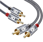 Drivv. Premium Tulip Stereo Audio Cable - 2RCA to 2RCA - Tulip Cable - 2 mètres