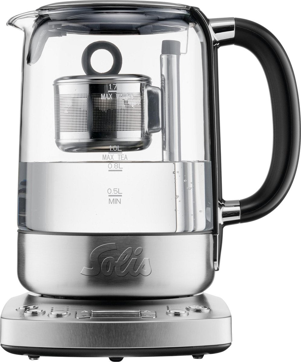 Solis Tea Kettle Automatic 5518 - Bouilloire avec contrôle de la température - Théière - Silver