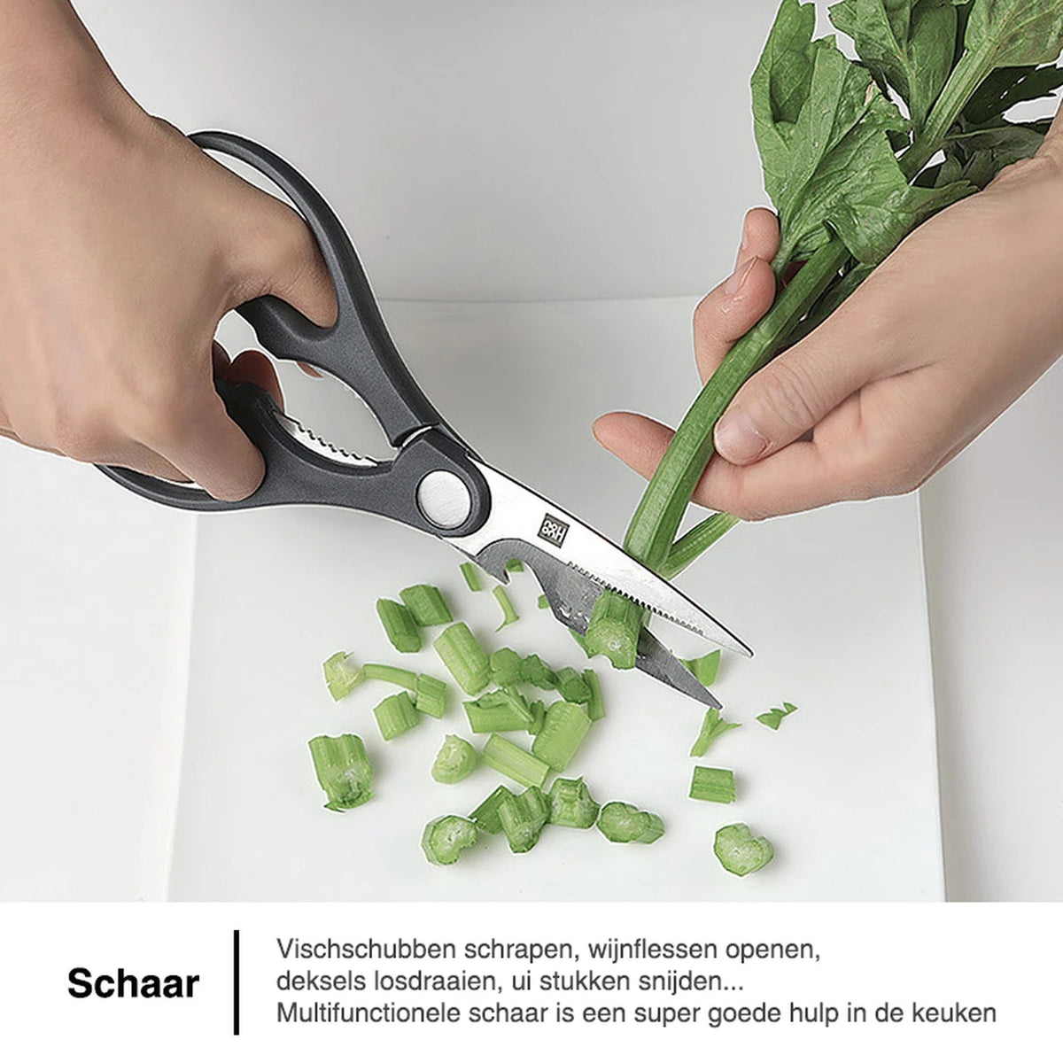 Ensemble de couteaux de cuisine HuoHou avec bloc en bois - 6 pièces - acier inoxydable