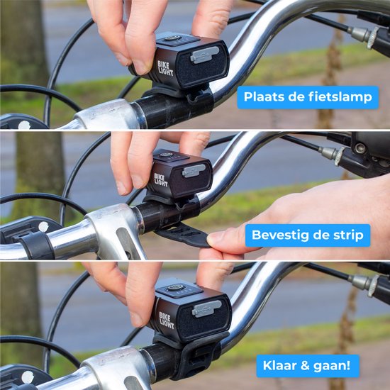 Nuvance Bicycle Light - Eclairage vélo - 6 étapes - 1000 Lumen - Eclairage vélo - Eclairage avant - Eclairage arrière - USB rechargeable