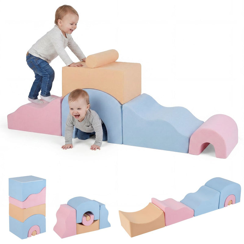 Ensemble de blocs de jeu Coast en mousse - 6 pièces - jouets favorisant la motricité - multicolore