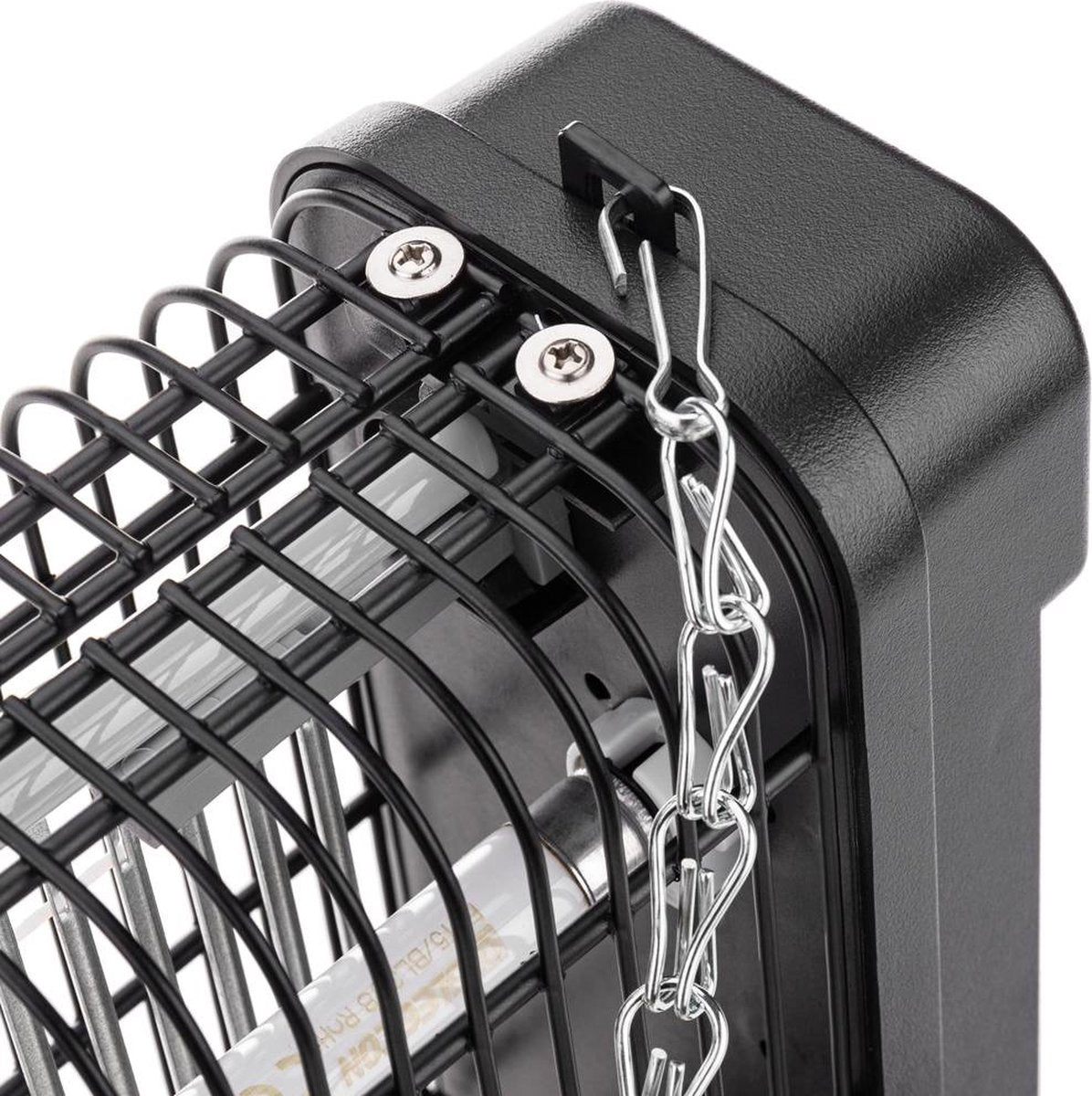 Perel Désinsectiseur, électrique, grille de tension 2800 V, bac de récupération amovible, 150 m², noir