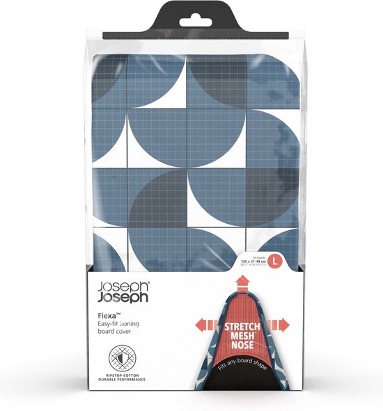 Housse de planche à repasser Joseph Joseph Flexa - 135 cm - Bleu mosaïque