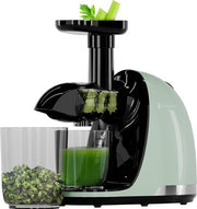 KitchenBrothers Slowjuicer - Presse-légumes et fruits - Extracteur de jus - 700ml - Vert pastel