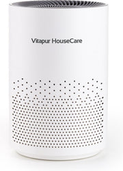 Purificateur d'air Vitapur - Purificateur d'air - Purificateur d'air avec filtre HEPA - Ioniseur à flux de 360 degrés - Extrêmement silencieux avec minuterie - Blanc