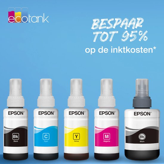 Flacon d'encre cyan pour Epson T6642 EcoTank