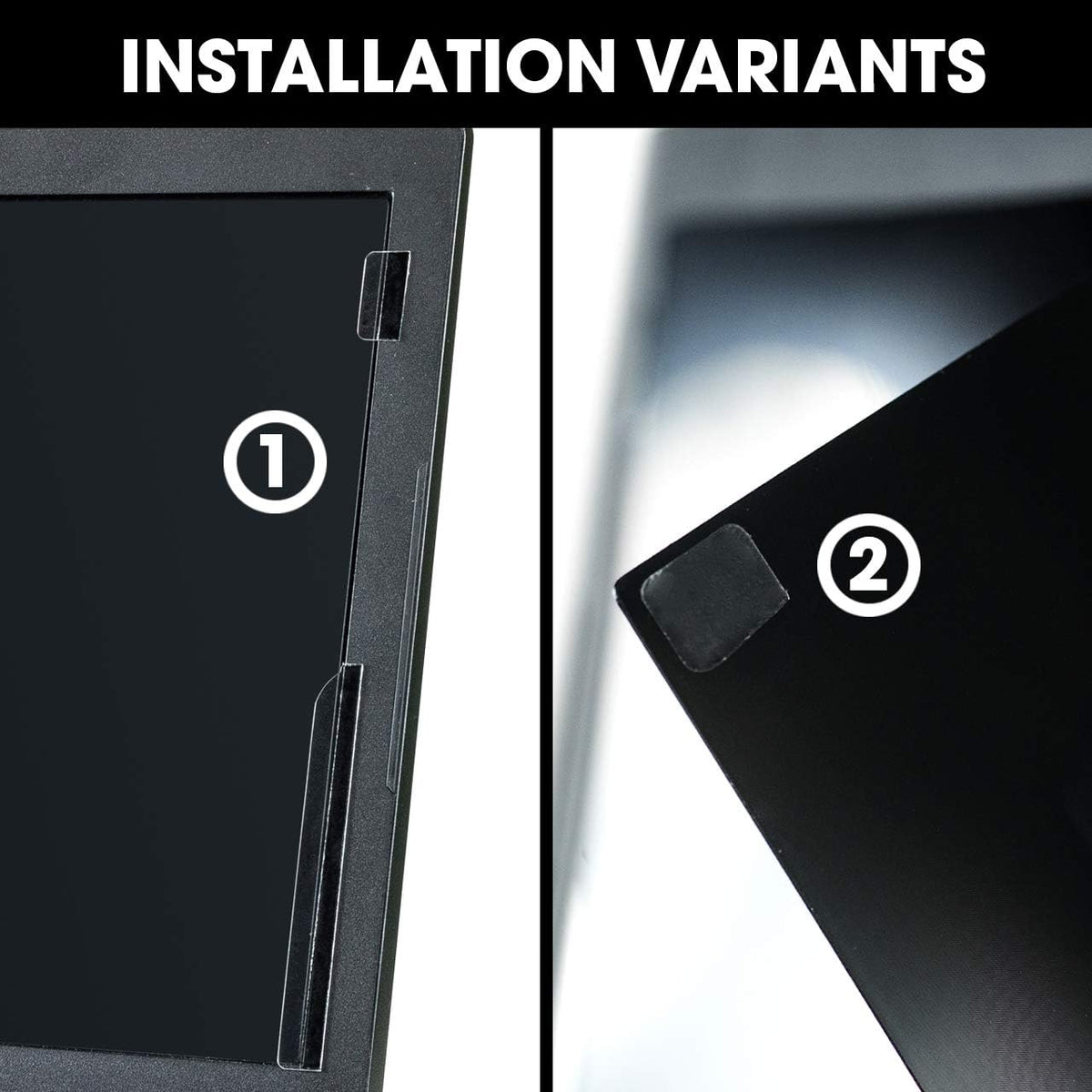 AntiSpy 11.6" Laptop Privacy Film - Grey, Robust and Reusable, Quick Attachment, Full Ink View Protection