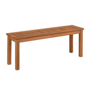 Banc de jardin Coast pour 2 personnes - bois massif - assise à lattes - couleur naturelle - 120 cm