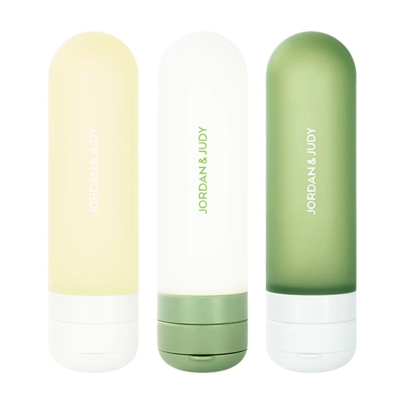 JORDAN&JUDY Flacons de voyage rechargeables en silicone - 50 ml - Réutilisables, étanches
