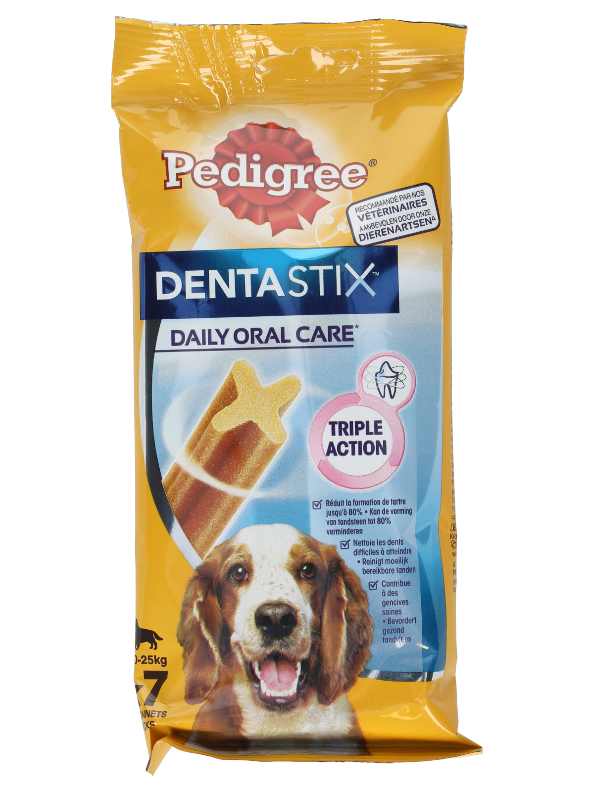 Pedigree Dentastix, friandises pour chiens de taille moyenne - 7 bâtonnets - 180 grammes