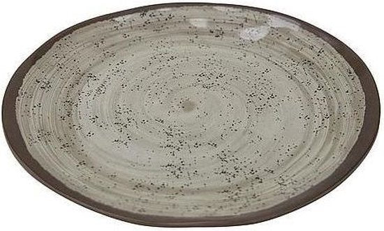 Bo-Camp - Assiette plate - Halo - 4 pièces - Mélamine - Beige