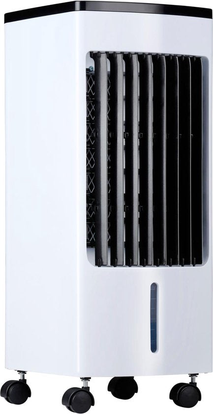 Lifetime Air - Refroidisseur d'air et refroidisseur d'air - 22 x 24 x 53,5 cm - Plastique blanc - Puissance 80W - Avec 3 vitesses et minuterie - Comprend les éléments de refroidissement et la télécommande - Refroidissement mobile