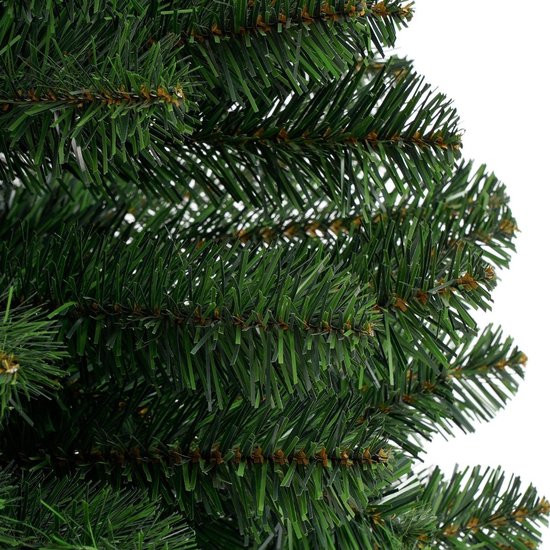 Black Box Trees Charlton Arbre élancé - Sapin de Noël en forme de colonne avec structure articulée - Décoration de Noël avec des aiguilles en PVC d'aspect naturel - Sapin artificiel modèle élancé - H 215 x Ø 56 cm - Vert