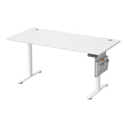 JOYFURNOS Bureau électrique à hauteur réglable, 180 x 80 cm, réglage en continu, fonction mémoire avec 4 hauteurs, blanc nuage