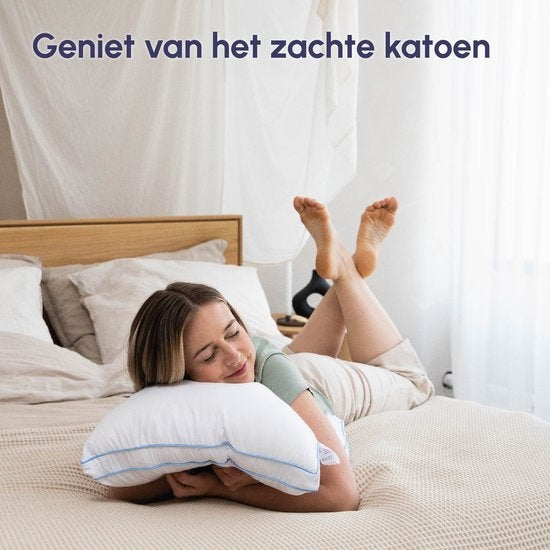 Calmzy Oreiller réglable - oreiller chambre à coucher - oreiller cervical - oreiller 50x60 - oreiller dormeur latéral