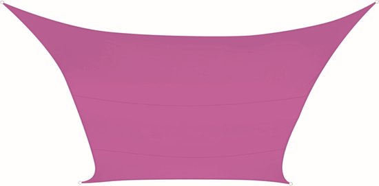 Perel Toile d'ombrage, hydrofuge, 2 x 3 m, 160 g/m², polyester, rectangle, fuchsia