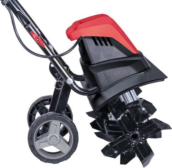 Motoculteur électrique Scheppach MTE460 1 500 W – Motoculteur et cultivateur – Largeur de travail : 45 cm – Profondeur de travail : 22 cm – 24 lames pour potager, parterres et pelouses