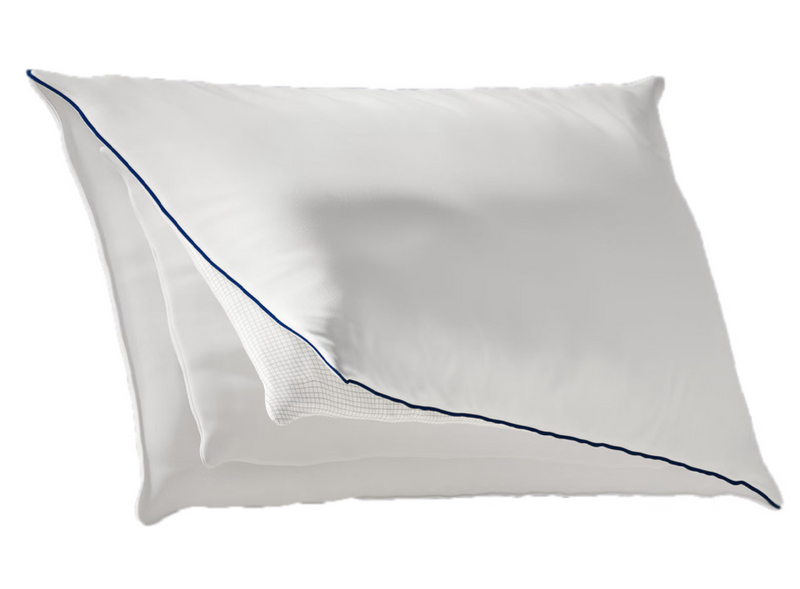 Coussin Emma « Wolkenkussen » en microfibre, 40 x 80 cm – Blanc – Polyester et Aerosoft