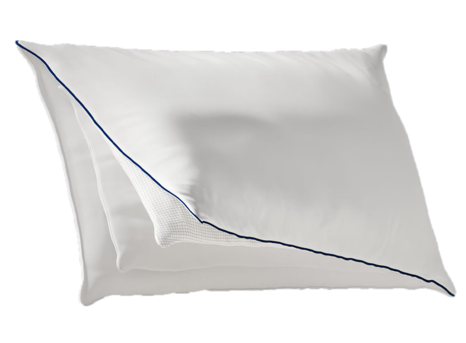 Coussin Emma « Wolkenkussen » en microfibre, 40 x 80 cm – Blanc – Polyester et Aerosoft