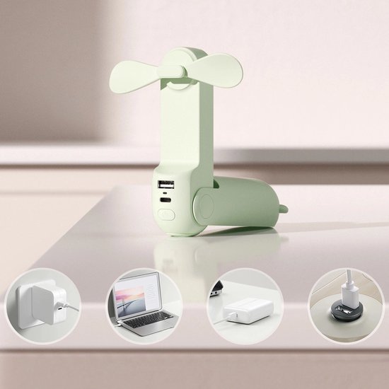Mini ventilateur portable Jisulife Life8 Plus, ventilateur USB portable