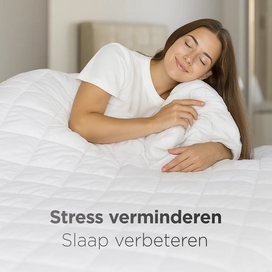 Couverture lestée CozySense® 5kg - 100% Tencel - Couverture lestée - Couverture lourde avec régulation de la température et confort respirant - Répartition de la pression GLASS-Flow® - 1 personne - Blanc