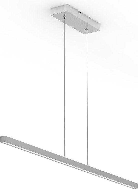 Lampe suspendue minimaliste en acier Danske 2745ST - 114 cm, extensible, hauteur réglable - Mexlite