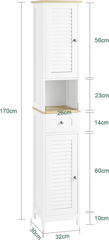 SoBuy Armoire de toilette FRG236-WN