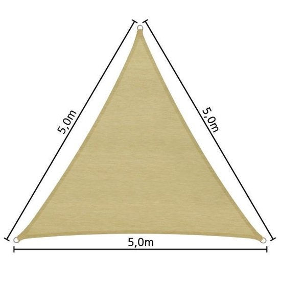 Triangle store ombre solaire 5m x 5m x 5m 401809