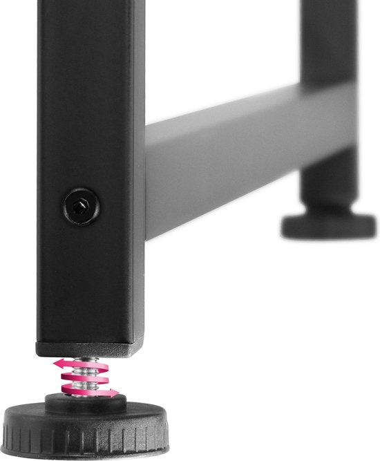 tectake® – bureau hoekbureau bureautafel kantoorbureau - 140 cm – industrieel – donkerbruin