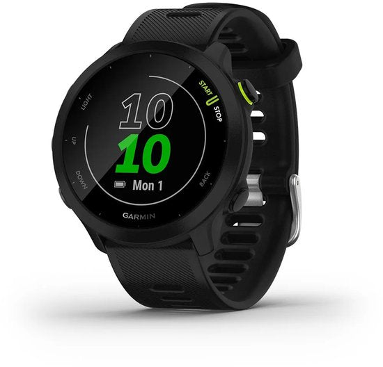 Garmin Forerunner 55 - Montre de sport avec GPS - Idéale pour la course à pied - 42 mm - Noir