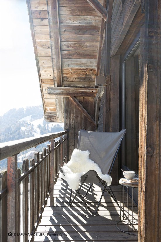 Lafuma Pop Up XL - Chaise papillon - Pliable - Grès/Taupe