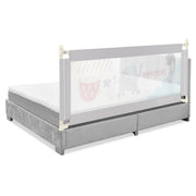 Barrière de lit pour tout-petits Coast - réglable en hauteur - extra-longue - pliable - grise