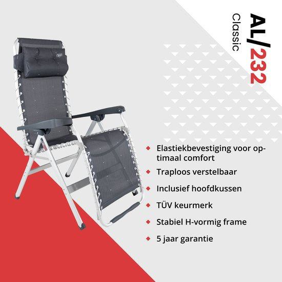 Crespo - Fauteuil relax - AL/232 - Gris foncé