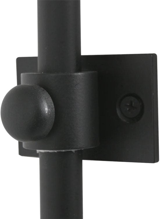 Steinhauer Arc Wall Lamp Sparkled Light - Orientable et extensible - E27 - 145 cm - Noir