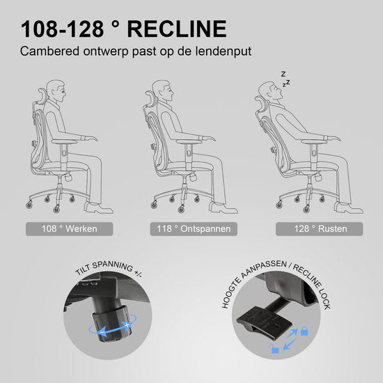 Sihoo M18 PRO : chaise de bureau ergonomique - soutien lombaire réglable - tissu maillé respirant - noir