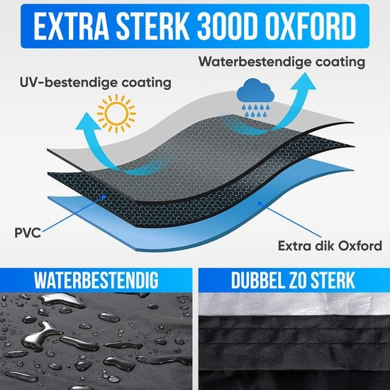 Strex Bicycle Cover Universal for all Bikes - Waterproof Ultra Strong Oxford - Bicycle Cover for 1/2 Bikes - Incl. Storage Bag