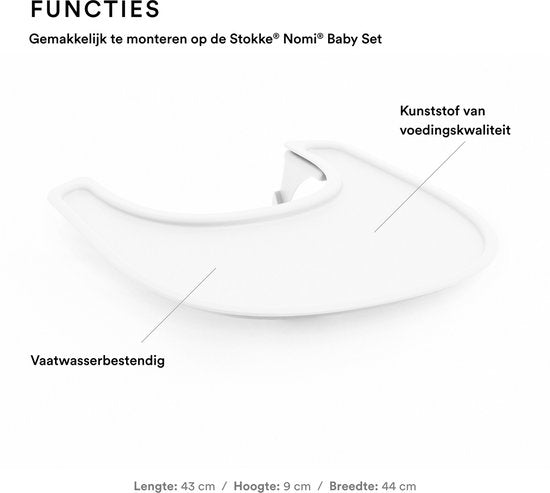Plateau de table Stokke® Nomi® - Blanc